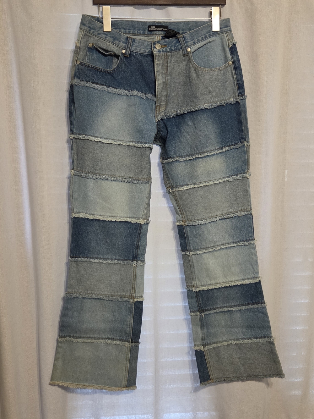 Vintage 90s Y2k No Boundaries Patchwork Jeans